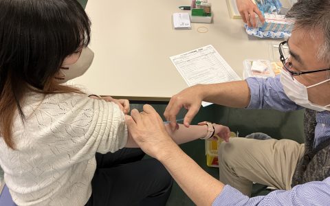 社内インフルエンザ予防接種実施　2023